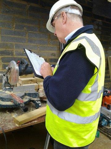 We carry out site inspections on construction sites as part of our health and safety advisor role