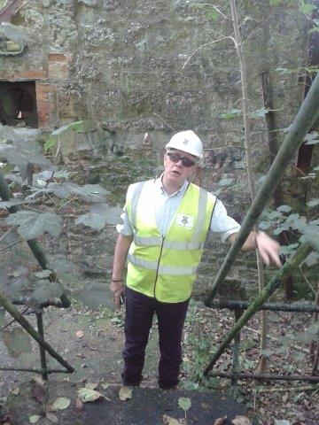 Gordon halfacre on a site safety inspection